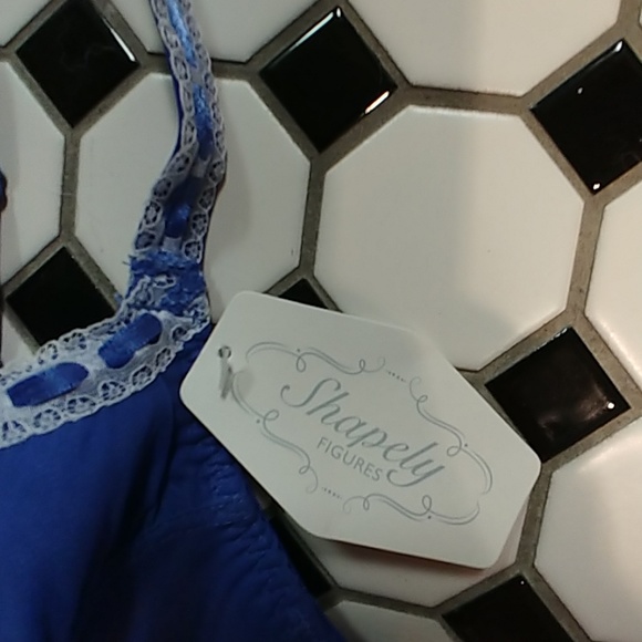 Blue Bra with Lace - Picture 2 of 4